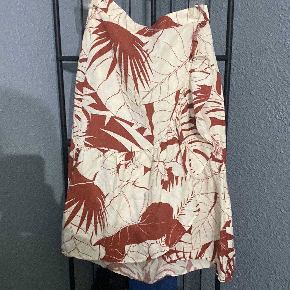 Madewell 0 NWOT linen blend skirt